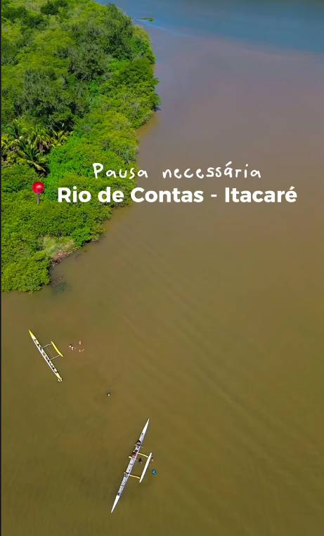 Vista aérea do Rio de Contas